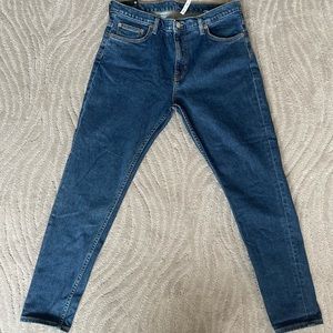 NEW Slim Jeans by Weekday, Dark Blue Wash, 32 x 30